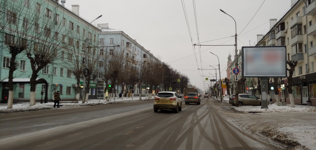 Фотография рекламного носителя, тип: Ситиборд 2.7x3.7, адрес: Циолковского ул., д.4, Рязань, Рязанская область, Россия. Сторона A1-A6 №871127