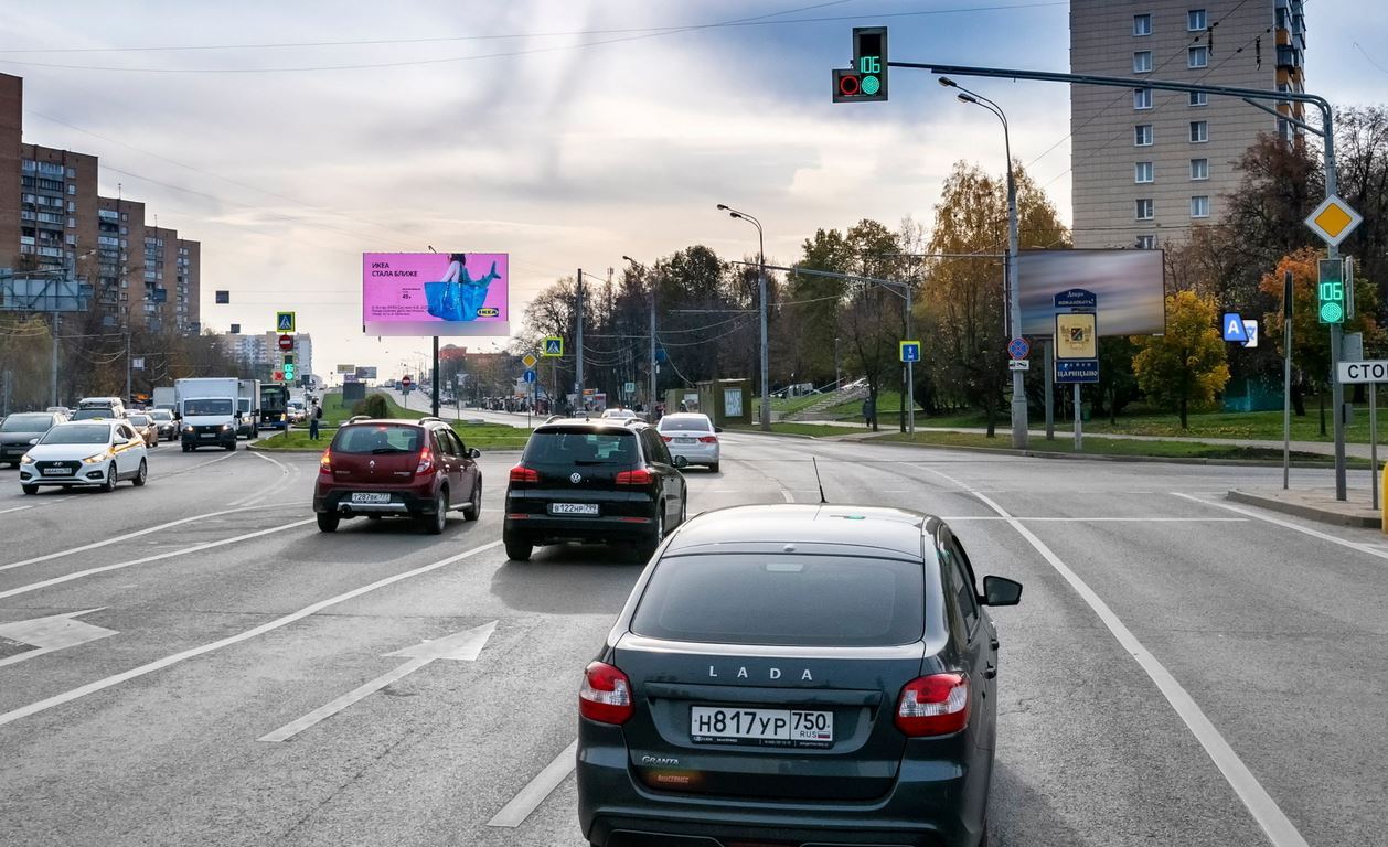 Фотография рекламного носителя, тип: Билборд 3x6, адрес: Пролетарский пр-т., д.23 Х Кантемировская ул., Москва, Россия. Сторона Аh1-Аh4 №882232