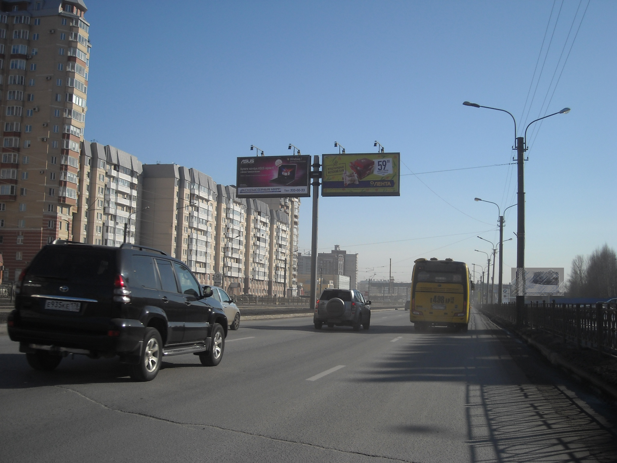 Фотография рекламного носителя, тип: Билборд 3x6, адрес: Савушкина ул., д.123, Санкт-Петербург, Россия. Сторона A4 №521662