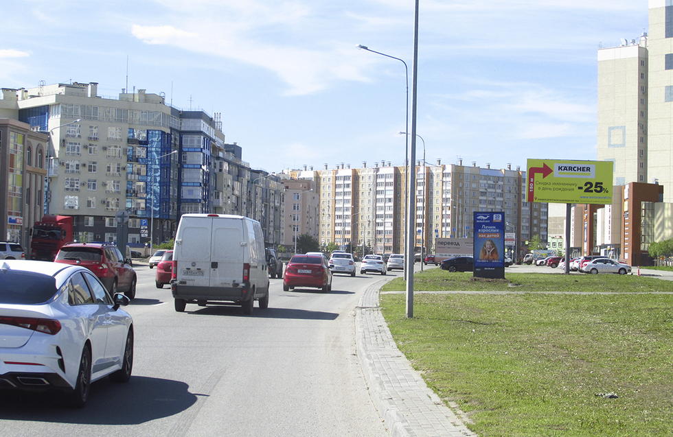 Фотография рекламного носителя, тип: Билборд 3x6, адрес: Университетская Набережная ул., д.159, Челябинск, Челябинская область, Россия. Сторона A №1026848
