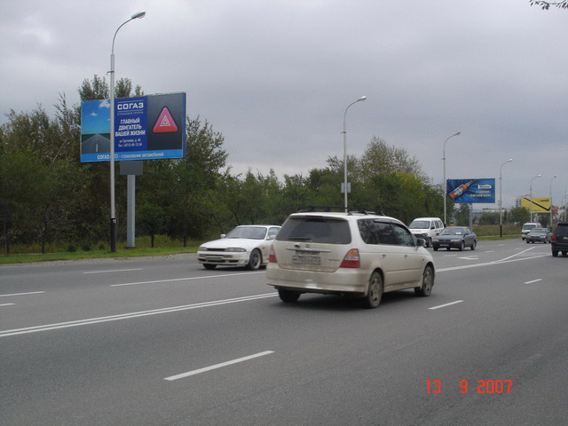 Фотография рекламного носителя, тип: Билборд 3x6, адрес: Пионерская ул. Х Ангарская ул., Хабаровск, Хабаровский край, Россия. Сторона Б №481878