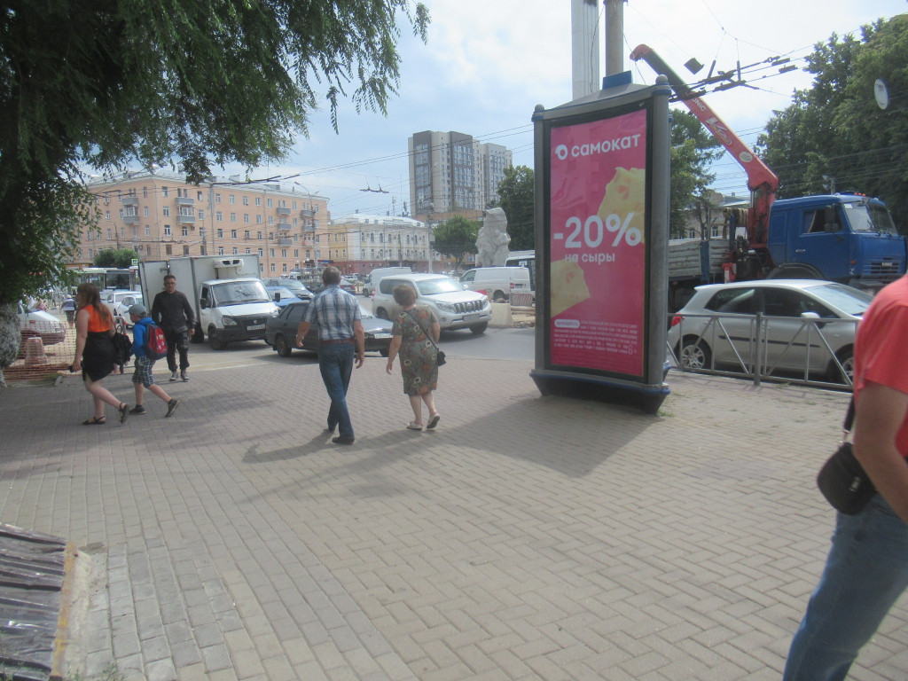 Фотография рекламного носителя, тип: Пиллар 3x1.4, адрес: Первомайский пр-т., д.70/1, Рязань, Рязанская область, Россия. Сторона А3 №793689