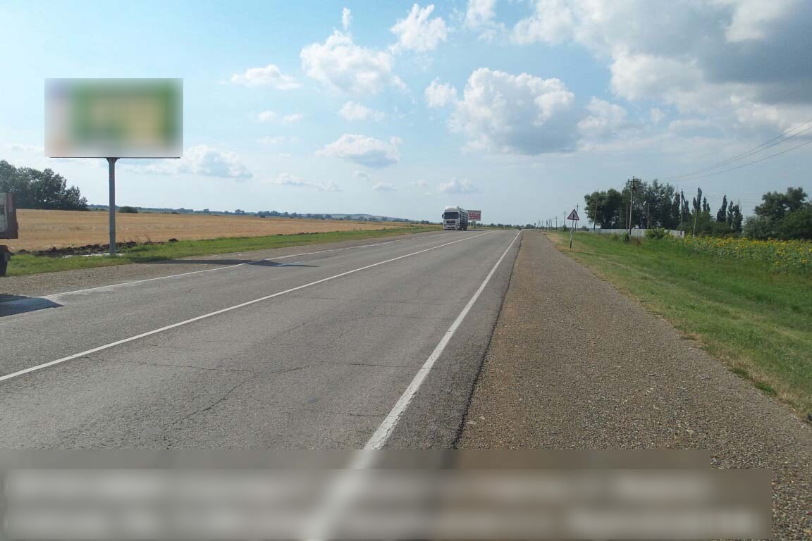 Фотография рекламного носителя, тип: Билборд 3x6, адрес: Подъезд к городу, Крымск-Джигинка а/д, 7 590м, Крымск, Краснодарский край, Россия. Сторона Б №572383