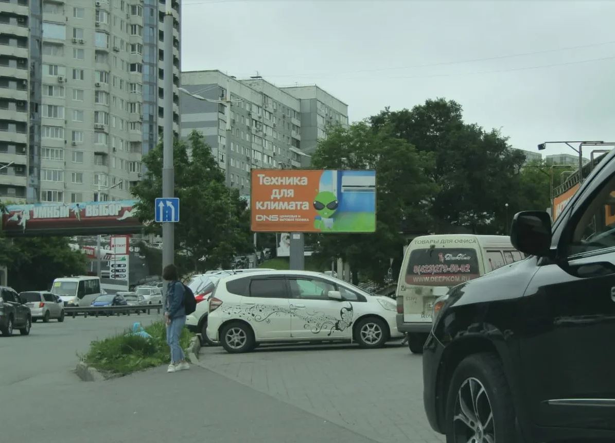 Фотография рекламного носителя, тип: Билборд 3x6, адрес: Некрасовская ул., д.59, Владивосток, Приморский край, Россия. Сторона A №871858
