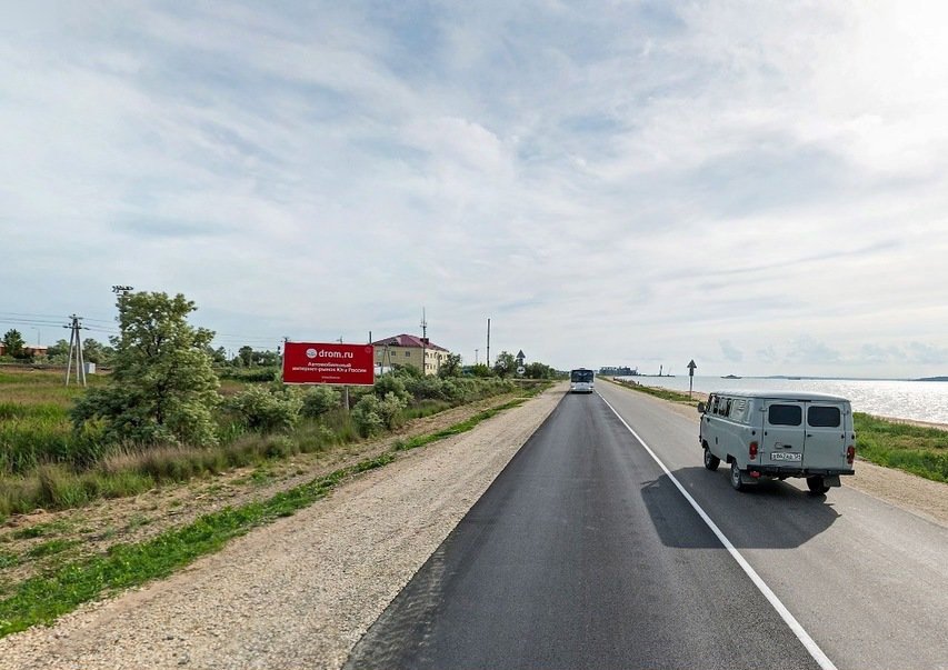 Фотография рекламного носителя, тип: Билборд 3x6, адрес: Темрюк-Порт Кавказ а/д., 1 000м, Краснодарский край, Россия. Сторона Б №714590