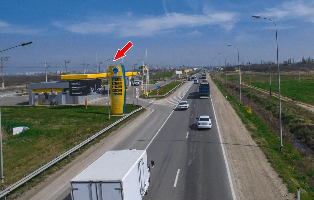 Фотография рекламного носителя, тип: Билборд 3x6, адрес: Краснодар-Новороссийск а/д, 21 144м, Краснодар, Краснодарский край, Россия. Сторона А №477939