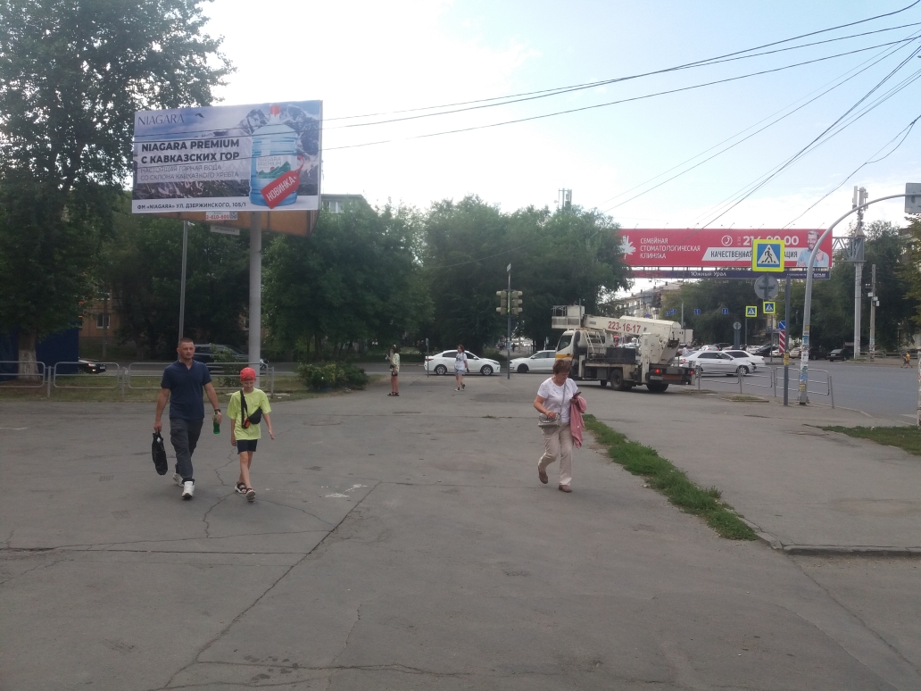 Фотография рекламного носителя, тип: Билборд 3x6, адрес: Дзержинского ул., д.105, Челябинск, Челябинская область, Россия. Сторона B №1058304