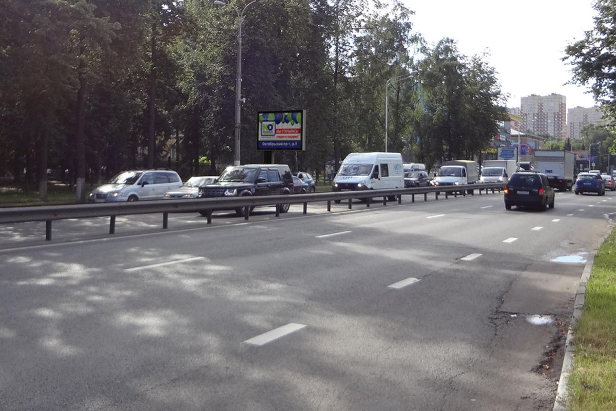 Фотография рекламного носителя, тип: Ситиборд 2.7x3.7, адрес: Октябрьский пр-т., д.114, Люберцы, Московская область, Россия. Сторона В №635262