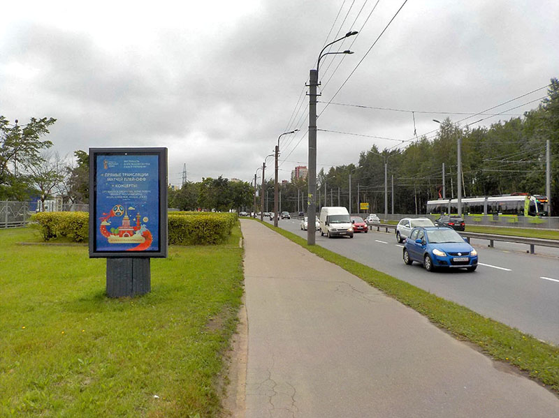 Фотография рекламного носителя, тип: Ситиформат 1.8x1.2, адрес: Косыгина пр-т., д.4, Санкт-Петербург, Россия. Сторона В №635740