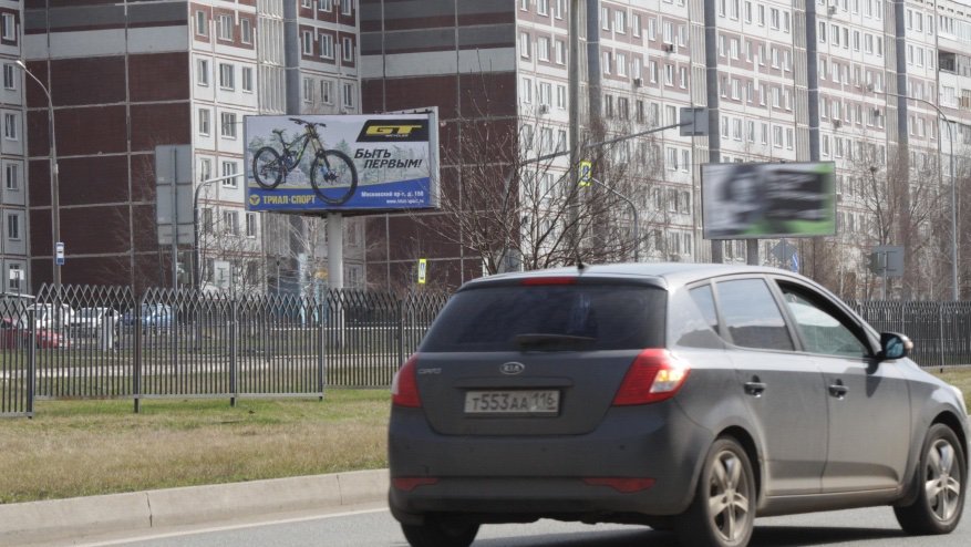 Фотография рекламного носителя, тип: Билборд 3x6, адрес: Чулман пр-т. Х Беляева пр-т., Набережные Челны, Республика Татарстан, Россия. Сторона B №685766