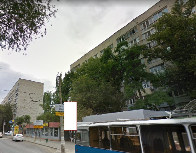 Фотография рекламного носителя, тип: Панель-кронштейн, адрес: Туркменская ул., ост. Тулака, Волгоград, Волгоградская область, Россия. Сторона А №1097097