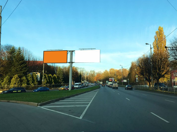 Фотография рекламного носителя, тип: Билборд 3x6, адрес: Московский пр-т. Х Галицкого ул., поз.1, Калининград, Калининградская область, Россия. Сторона А2 №974101