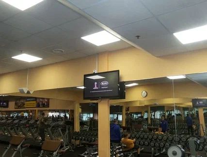 Фотография рекламного носителя, тип: Видеоэкран, адрес: Фитнес-центр «Fitness House в Девяткино», Новое Девяткино д., Главная ул., д.60, Ленинградская область, Россия. Сторона/вариант 4 №981014