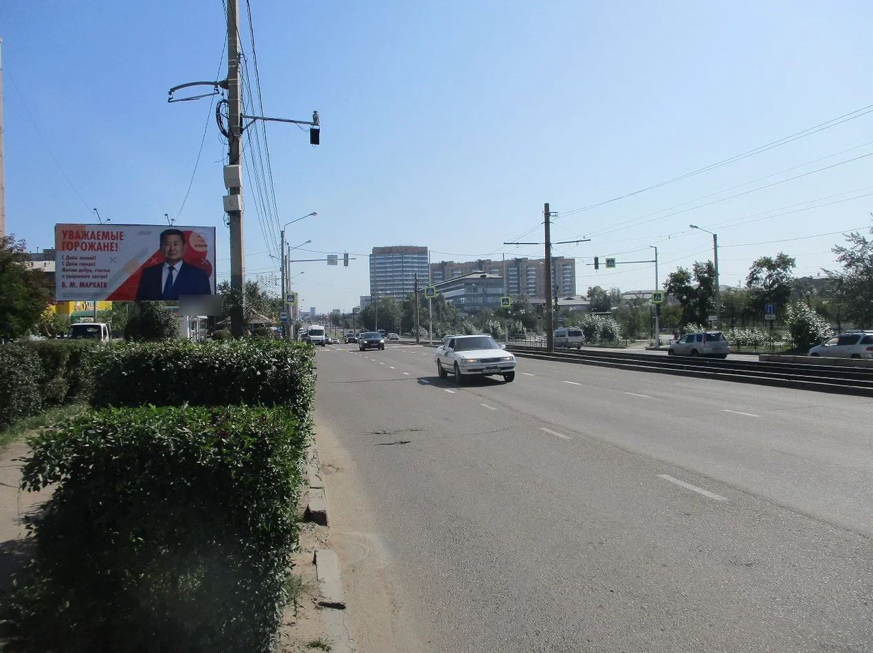 Фотография рекламного носителя, тип: Билборд 3x6, адрес: Ключевская ул., д.57/1, Улан-Удэ, Республика Бурятия, Россия. Сторона B №958172