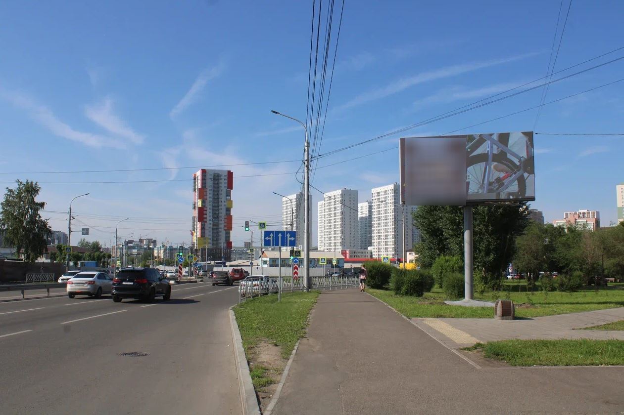 Фотография рекламного носителя, тип: Билборд 3x6, адрес: Шахтёров ул., д.115, поз.2, Красноярск, Красноярский край, Россия. Сторона A1-A10 №961576