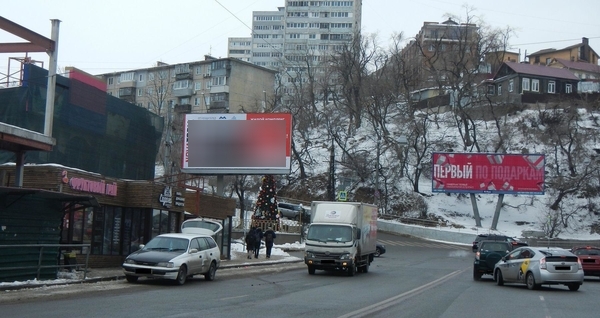 Фотография рекламного носителя, тип: Билборд 3x6, адрес: Океанский пр-т., д.75/1, Владивосток, Приморский край, Россия. Сторона Б1 №767262
