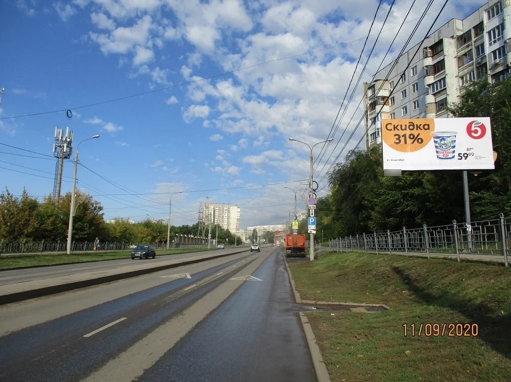 Фотография рекламного носителя, тип: Билборд 3x6, адрес: Солнечная ул., д.23, Самара, Самарская область, Россия. Сторона A1-A3 №855102