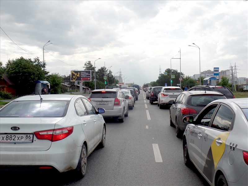 Фотография рекламного носителя, тип: Билборд 3x6, адрес: Тобольский тракт, д.22, Тюмень, Тюменская область, Россия. Сторона Б1-Б3 №745528