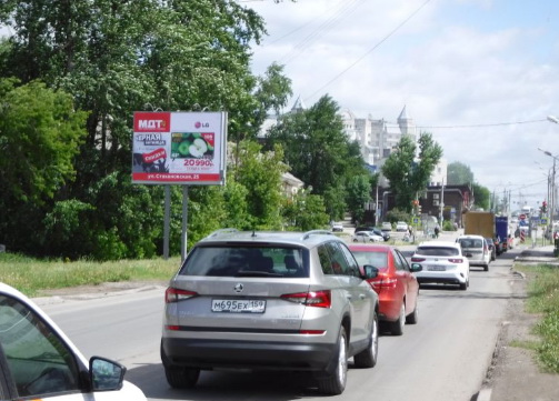 Фотография рекламного носителя, тип: Ситиборд 2.7x3.7, адрес: Стахановская ул., д.31, поз.2, Пермь, Пермский край, Россия. Сторона B №769814