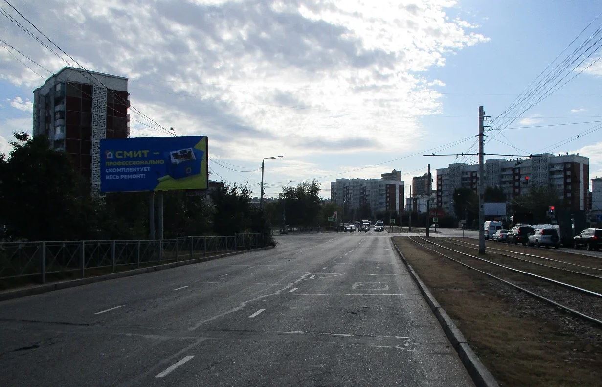 Фотография рекламного носителя, тип: Билборд 3x6, адрес: Строителей пр-т., д.5а, поз.1, Улан-Удэ, Республика Бурятия, Россия. Сторона B №958198