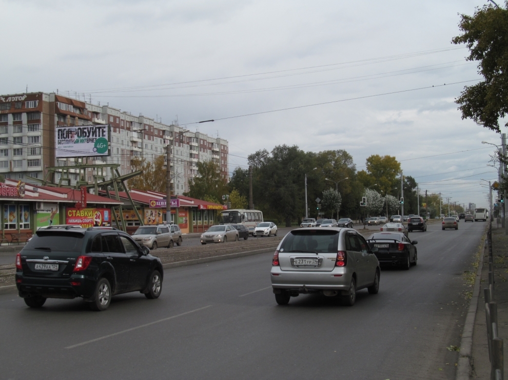 Фотография рекламного носителя, тип: Билборд 3x6, адрес: Красноярский рабочий пр-т., д.176д, Красноярск, Красноярский край, Россия. Сторона B №774177