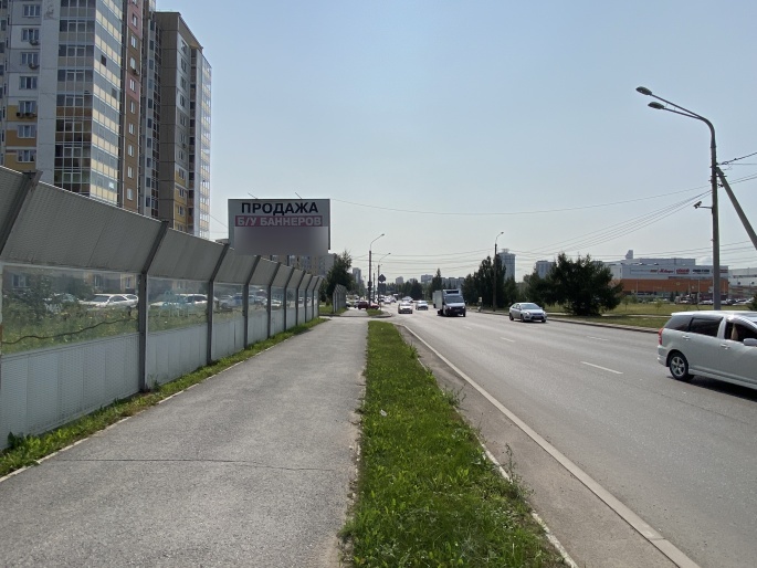 Фотография рекламного носителя, тип: Билборд 3x6, адрес: Авиаторов ул. Х 9 Мая ул., д.60а, поз.2, Красноярск, Красноярский край, Россия. Сторона Б №779800