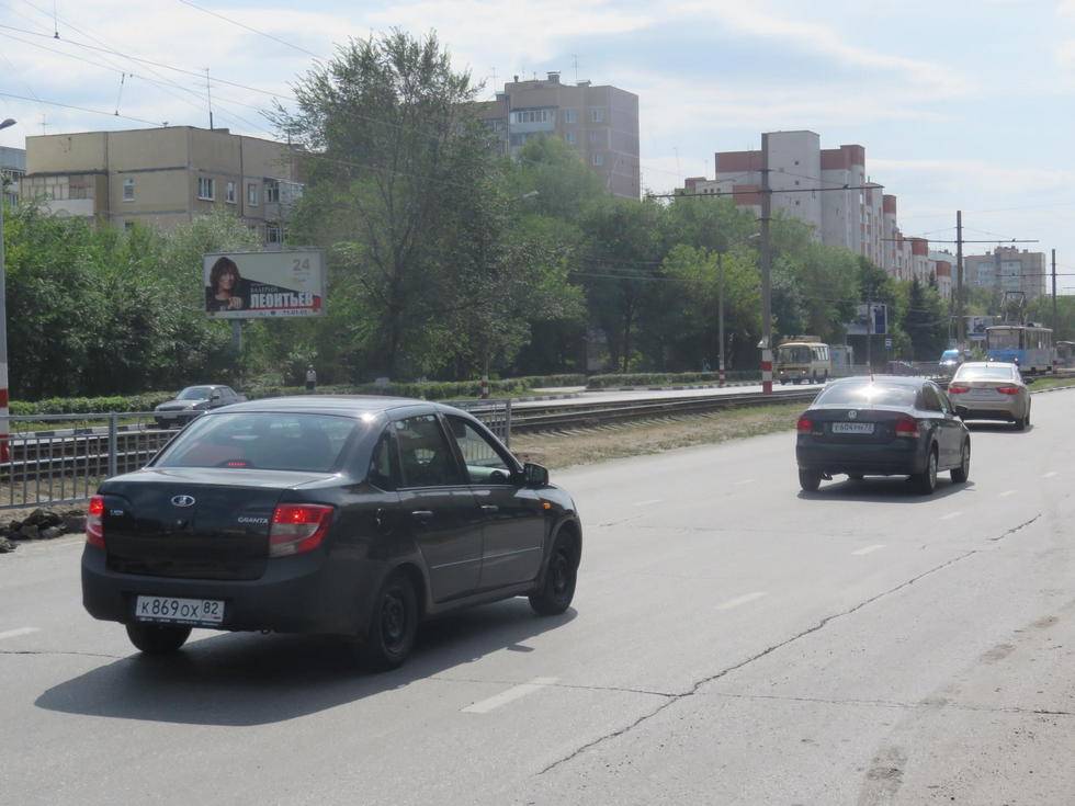 Фотография рекламного носителя, тип: Билборд 3x6, адрес: Рябикова ул., д.21а Х Кузоватовская ул., Ульяновск, Ульяновская область, Россия. Сторона B №690215