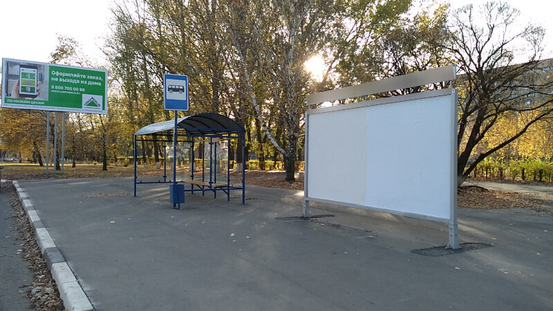 Фотография рекламного носителя, тип: Афиша 1.75x1.8, адрес: Юбилейная ул., ООТ «Комплексное общежитие №1», поз.1, Тольятти, Самарская область, Россия. Сторона A2 №1094175