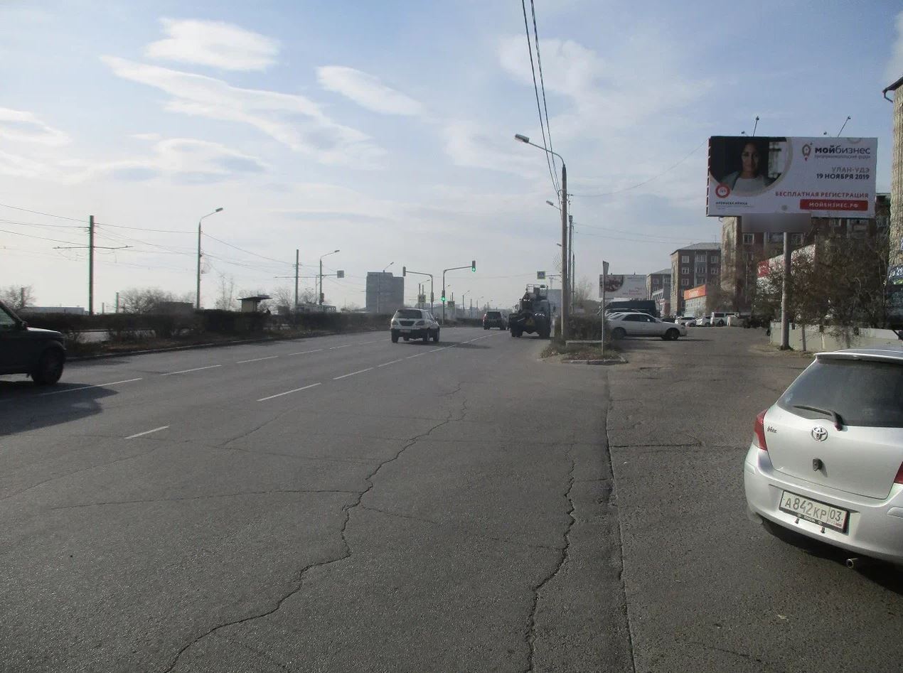 Фотография рекламного носителя, тип: Билборд 3x6, адрес: Лимонова ул., Улан-Удэ, Республика Бурятия, Россия. Сторона A №958139