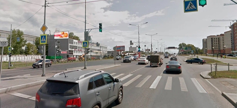 Фотография рекламного носителя, тип: Медиафасад, адрес: Московское ш., 20-й км, д.33, Самара, Самарская область, Россия. Сторона B №1057736