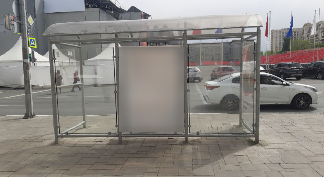 Фотография рекламного носителя, тип: Остановка 1.8x1.2, адрес: Чапаевская ул., д.184, Самара, Самарская область, Россия. Сторона С3 №1081052