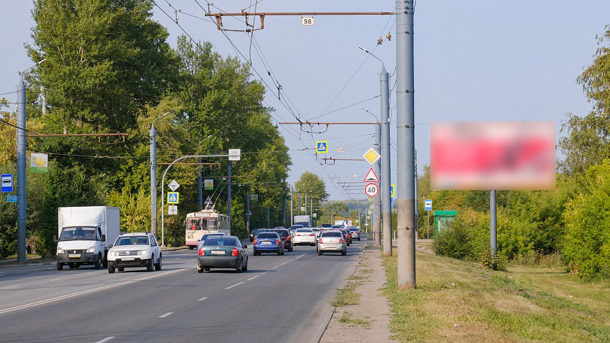 Фотография рекламного носителя, тип: Билборд 3x6, адрес: Бродокалмакский тракт, Челябинск, Челябинская область, Россия. Сторона А №952435