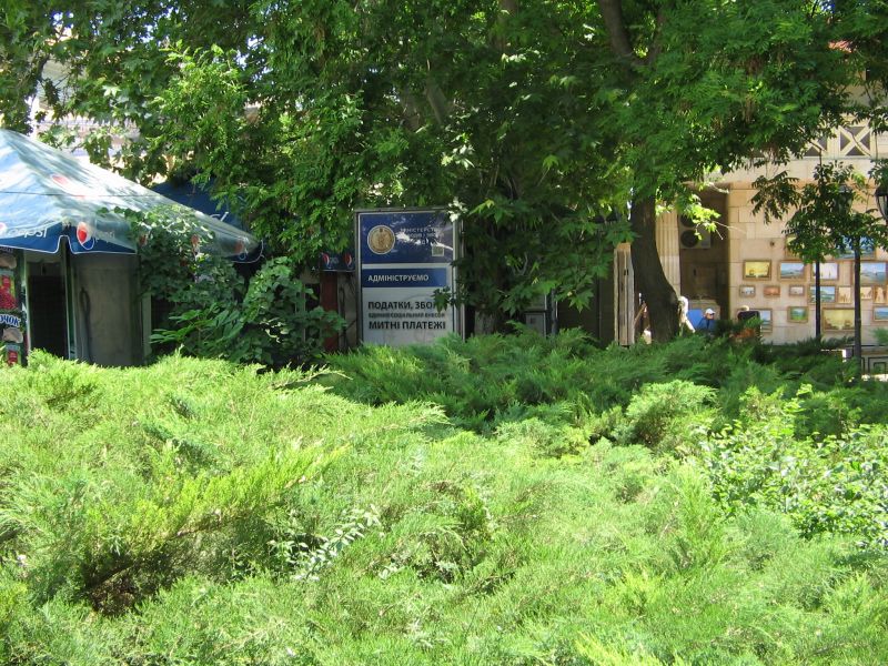 Фотография рекламного носителя, тип: Ситиформат 1.8x1.2, адрес: Галерейная ул., галерея им. Айвазовского, поз.2, Феодосия, Республика Крым, Россия. Сторона A №413283