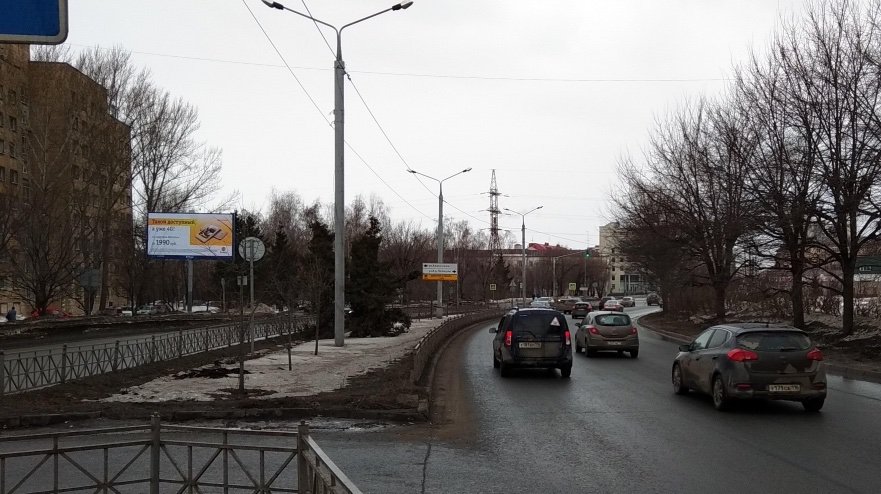 Фотография рекламного носителя, тип: Билборд 3x6, адрес: Аделя Кутуя ул., д.4, Казань, Республика Татарстан, Россия. Сторона B №679192