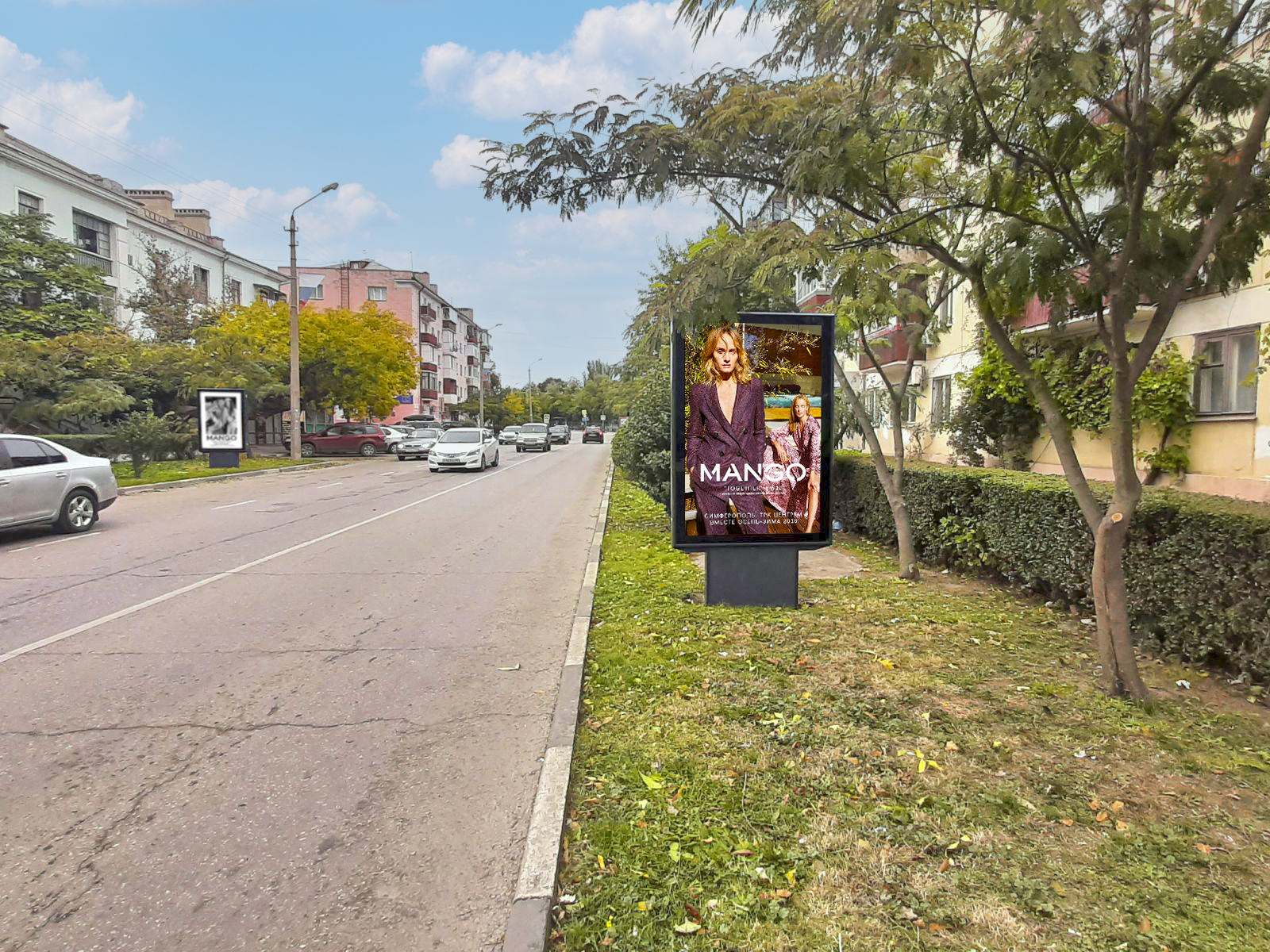 Фотография рекламного носителя, тип: Ситиформат 1.8x1.2, адрес: Советская ул., д.16 , поз.2, Феодосия, Республика Крым, Россия. Сторона A №958402