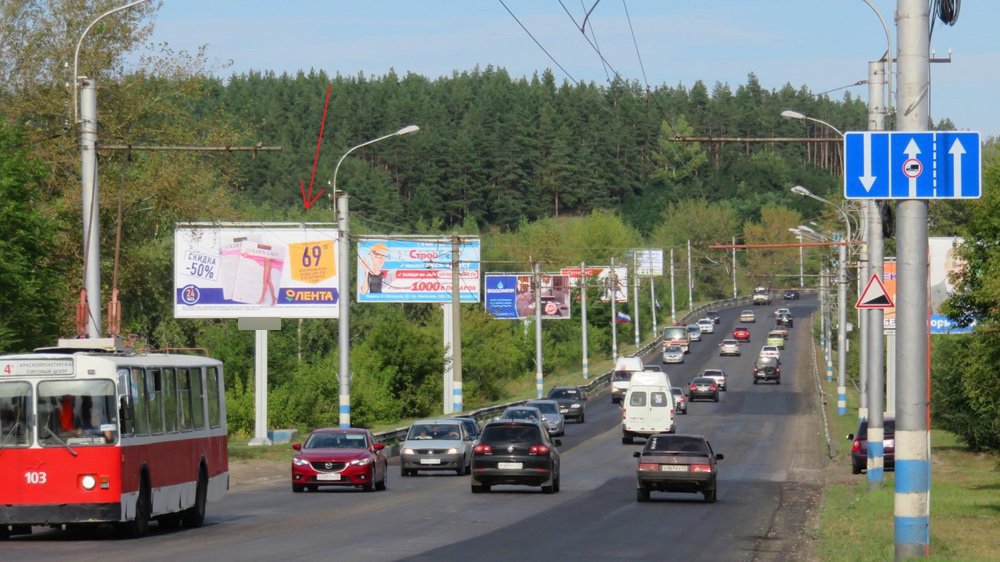 Фотография рекламного носителя, тип: Билборд 3x6, адрес: Димитровградское ш., 440 метров с-в ост."Карасевка", Ульяновск, Ульяновская область, Россия. Сторона B №690345