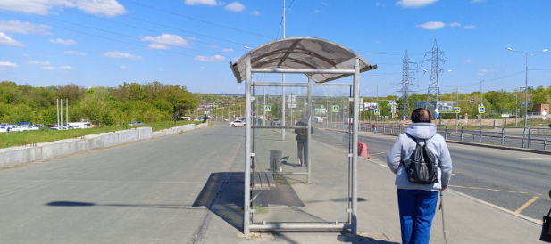 Фотография рекламного носителя, тип: Остановка 1.8x1.2, адрес: Московское ш., 18 000м, Самара, Самарская область, Россия. Сторона В2 №1080071