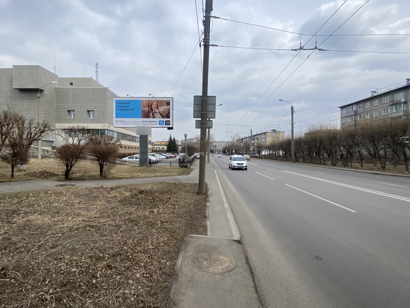 Фотография рекламного носителя, тип: Билборд 3x6, адрес: Тельмана ул., д.36, Красноярск, Красноярский край, Россия. Сторона Б №758096