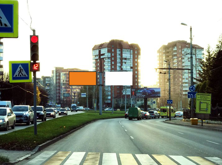 Фотография рекламного носителя, тип: Билборд 3x6, адрес: Московский пр-т. Х Галицкого ул., поз.1, Калининград, Калининградская область, Россия. Сторона А4 №974099