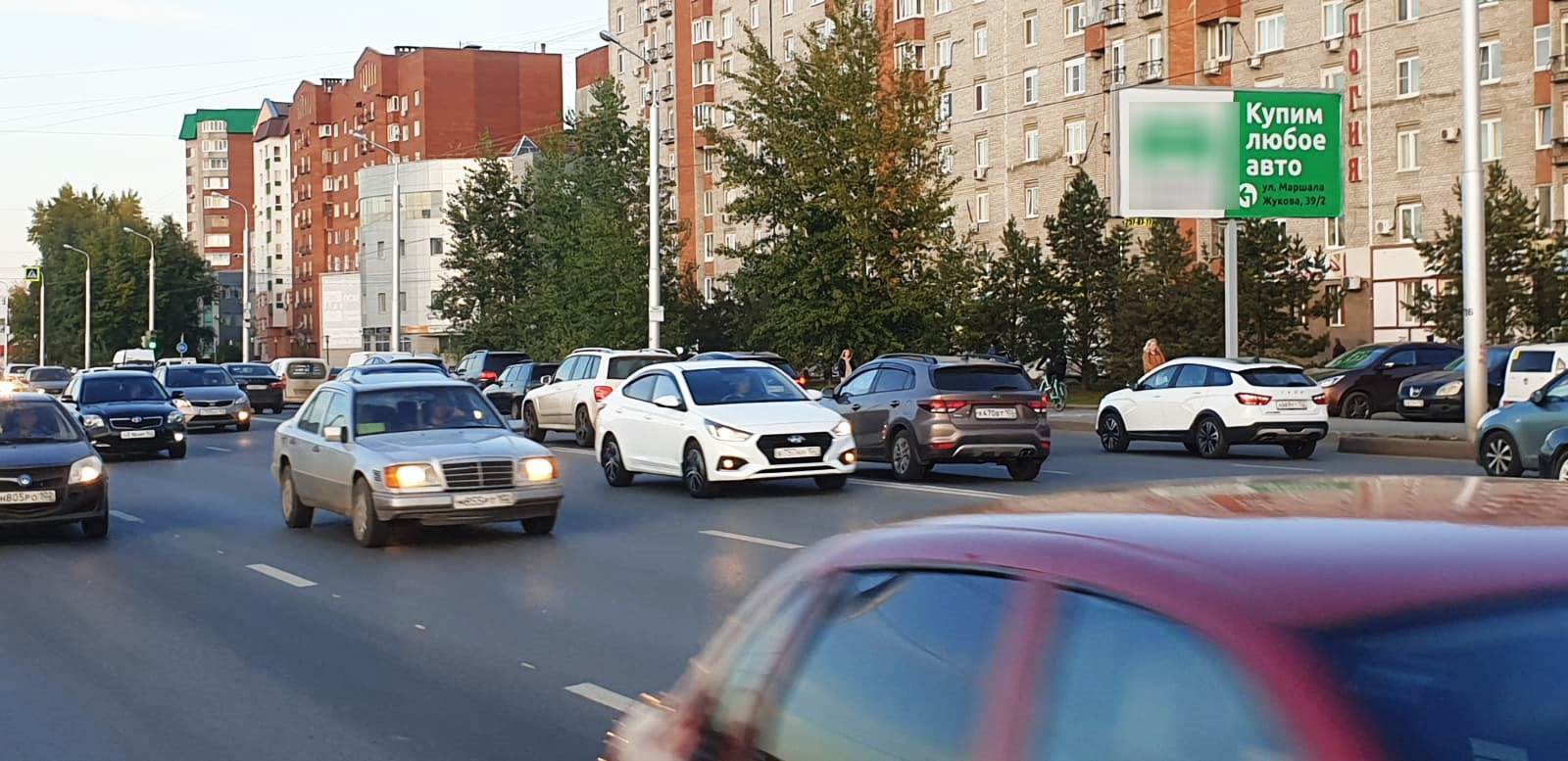 Фотография рекламного носителя, тип: Билборд 3x6, адрес: Маршала Жукова ул., д.20, Уфа, Республика Башкортостан, Россия. Сторона А №848940