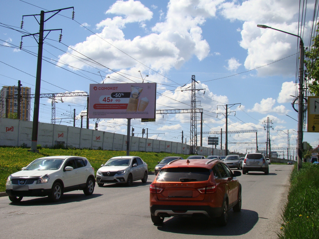 Фотография рекламного носителя, тип: Билборд 3x6, адрес: Михайловское шоссе, н-в д.12, Рязань, Рязанская область, Россия. Сторона Б №974310