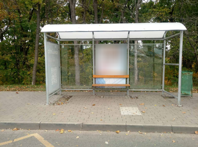 Фотография рекламного носителя, тип: Остановка 1.8x1.2, адрес: Демократическая ул., д.54, Самара, Самарская область, Россия. Сторона A1 №830013