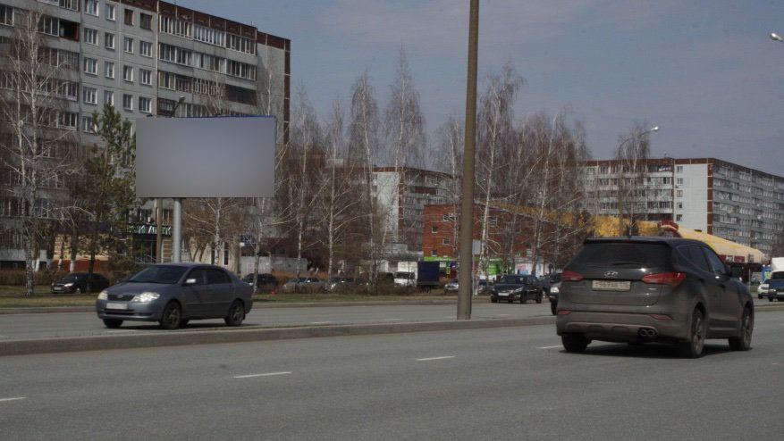 Фотография рекламного носителя, тип: Билборд 3x6, адрес: Сююмбике пр-т., супермаркет "Камилла", Набережные Челны, Республика Татарстан, Россия. Сторона B №685771