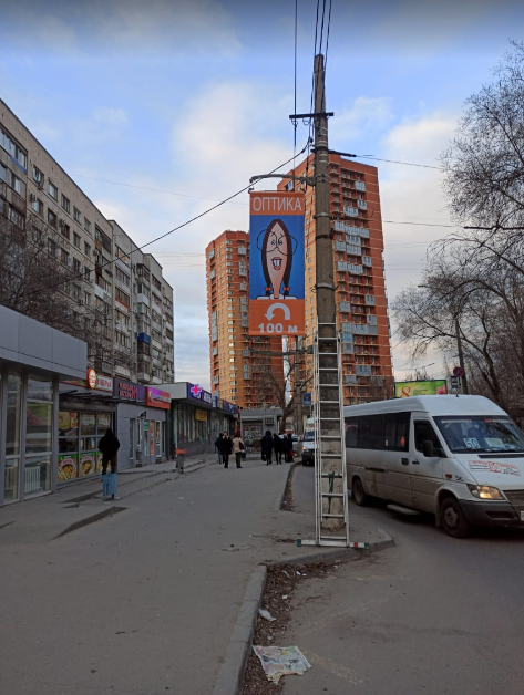 Фотография рекламного носителя, тип: Панель-кронштейн, адрес: Туркменская ул., ост. Тулака, Волгоград, Волгоградская область, Россия. Сторона Б №1097098