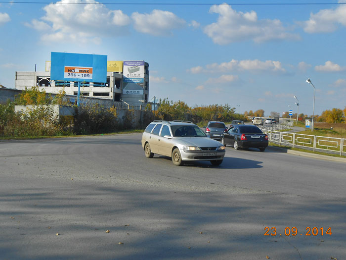 Фотография рекламного носителя, тип: Билборд 3x6, адрес: Северный пр-зд., д.5, Каменск-Уральский, Свердловская область, Россия. Сторона Б №1013131