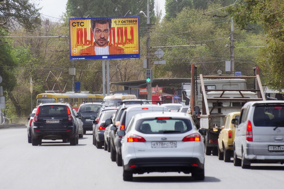 Фотография рекламного носителя, тип: Билборд 3x6, адрес: Ленина пр-т., д.78, стр.1, Волгоград, Волгоградская область, Россия. Сторона Б2 №337555