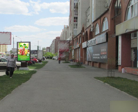 Фотография рекламного носителя, тип: Ситиформат 1.8x1.2, адрес: Маршала Жукова ул., д.76, Омск, Омская область, Россия. Сторона А №420888