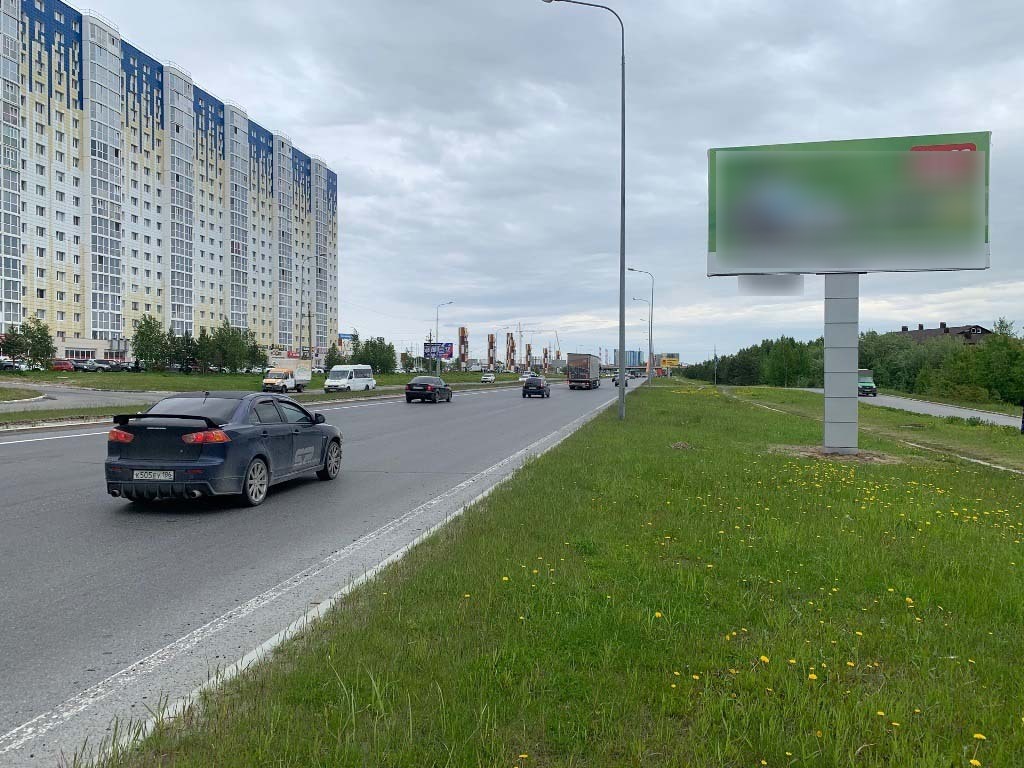 Фотография рекламного носителя, тип: Билборд 3x6, адрес: Тюменский тракт, д.8, Сургут, Ханты-Мансийский автономный округ – Югра, Россия. Сторона А №959944