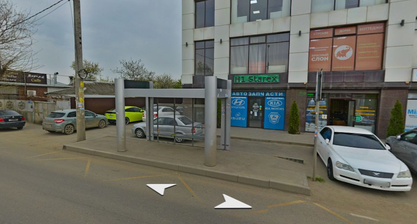 Фотография рекламного носителя, тип: Остановка 1.8x1.2, адрес: Российская ул., д.352, Краснодар, Краснодарский край, Россия. Сторона А2 №1096624