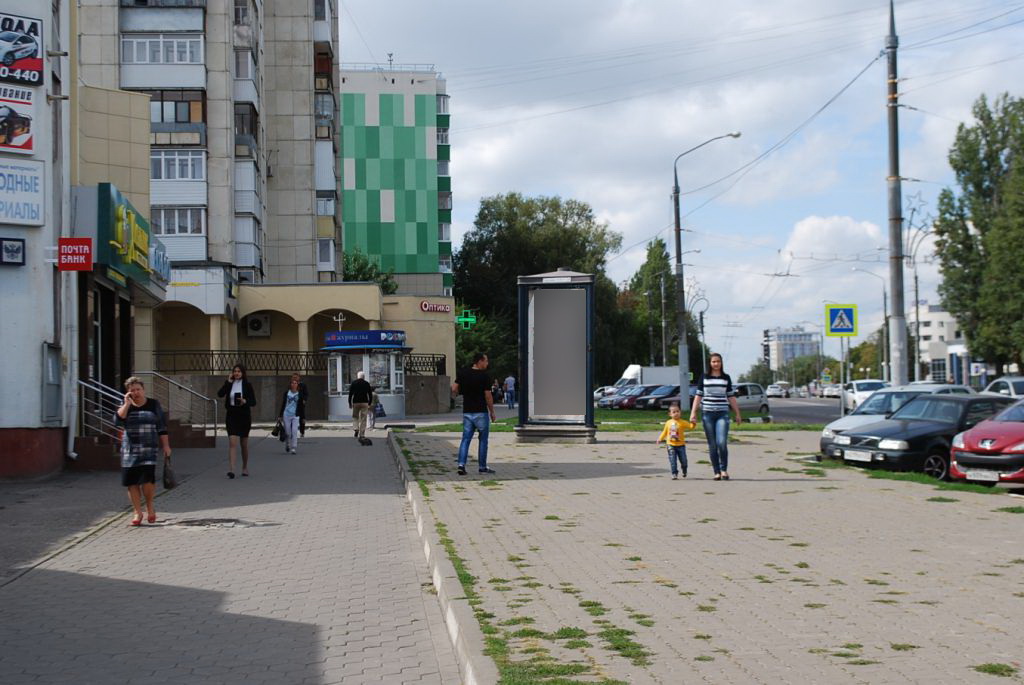 Фотография рекламного носителя, тип: Пиллар 3x1.4, адрес: Костюкова ул., Белгород, Белгородская область, Россия. Сторона B №344132
